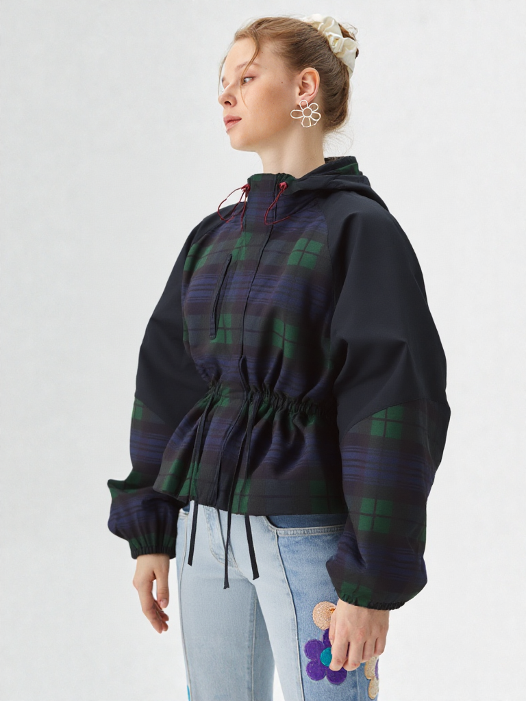 Scarlett | Grid Loose Coat