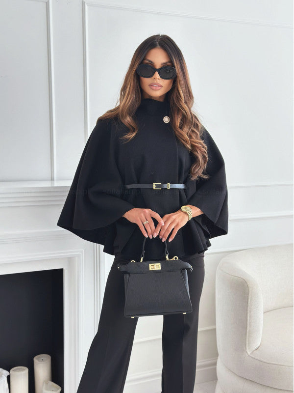 Savoy Cape Jacket with Belt