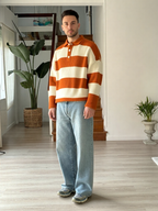 Nico | Striped Knit Polo