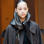 Noire Luxe Leather Headscarf