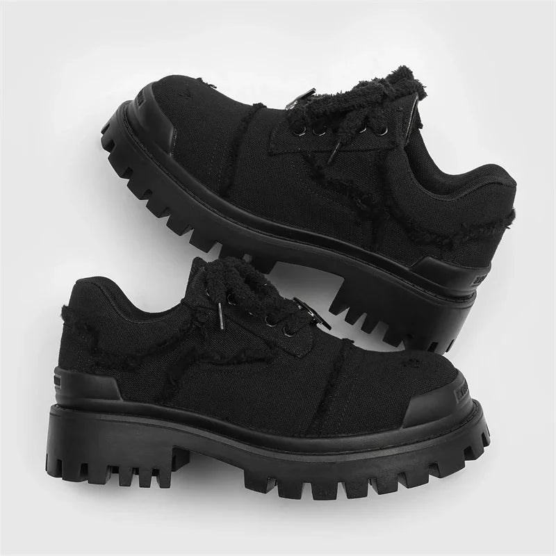 Orion Distressed Canvas Lug Shoes