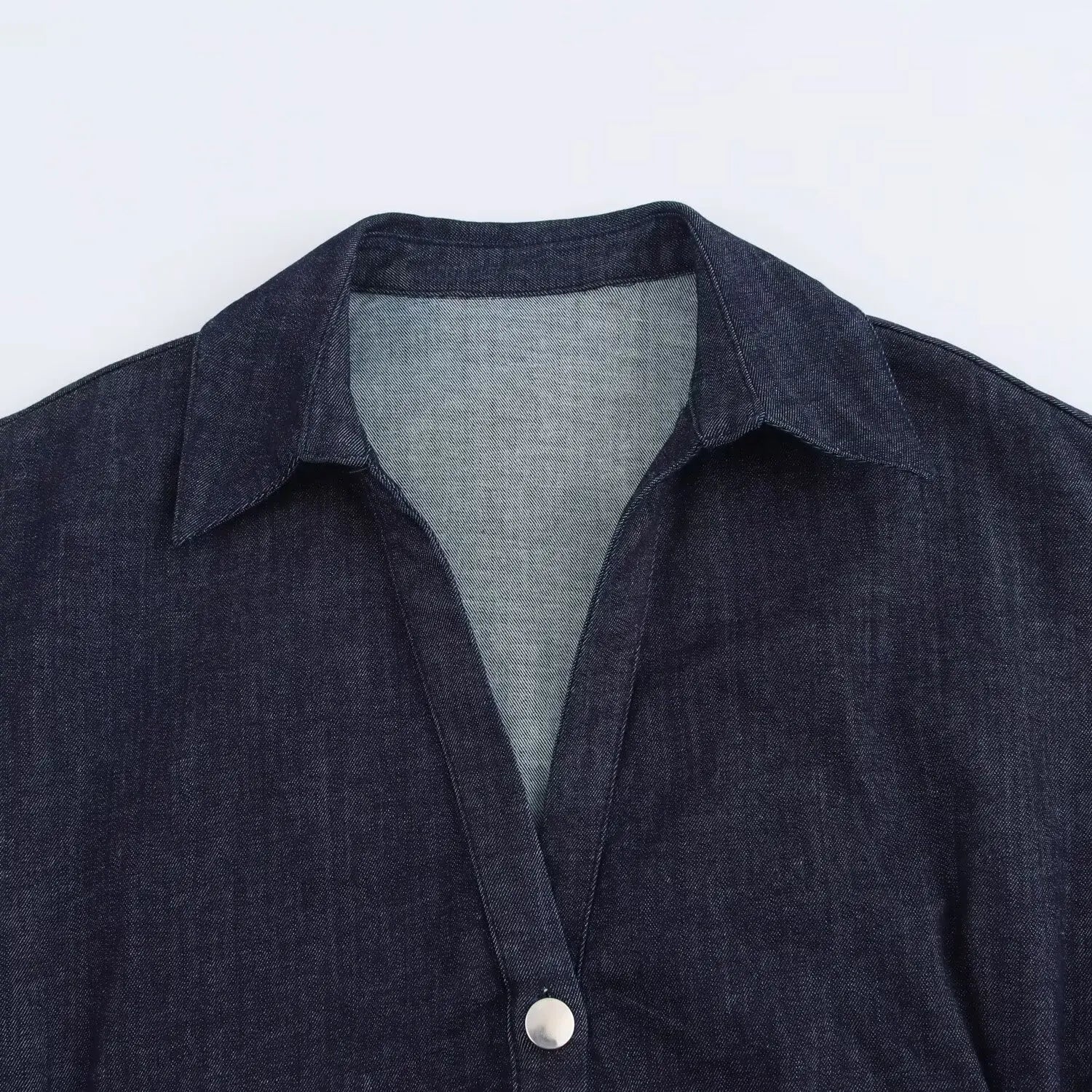 Elara | Denim Midi Dress