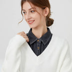 Aster & Wolfe Denim Detachable Collar