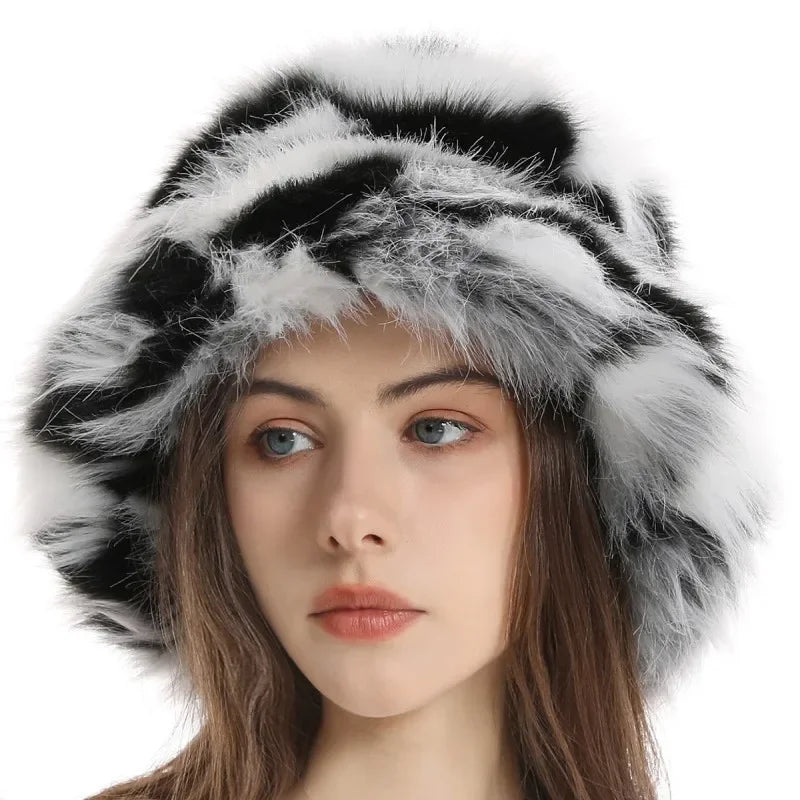 Vivienne |  Faux Fur Bucket Hat