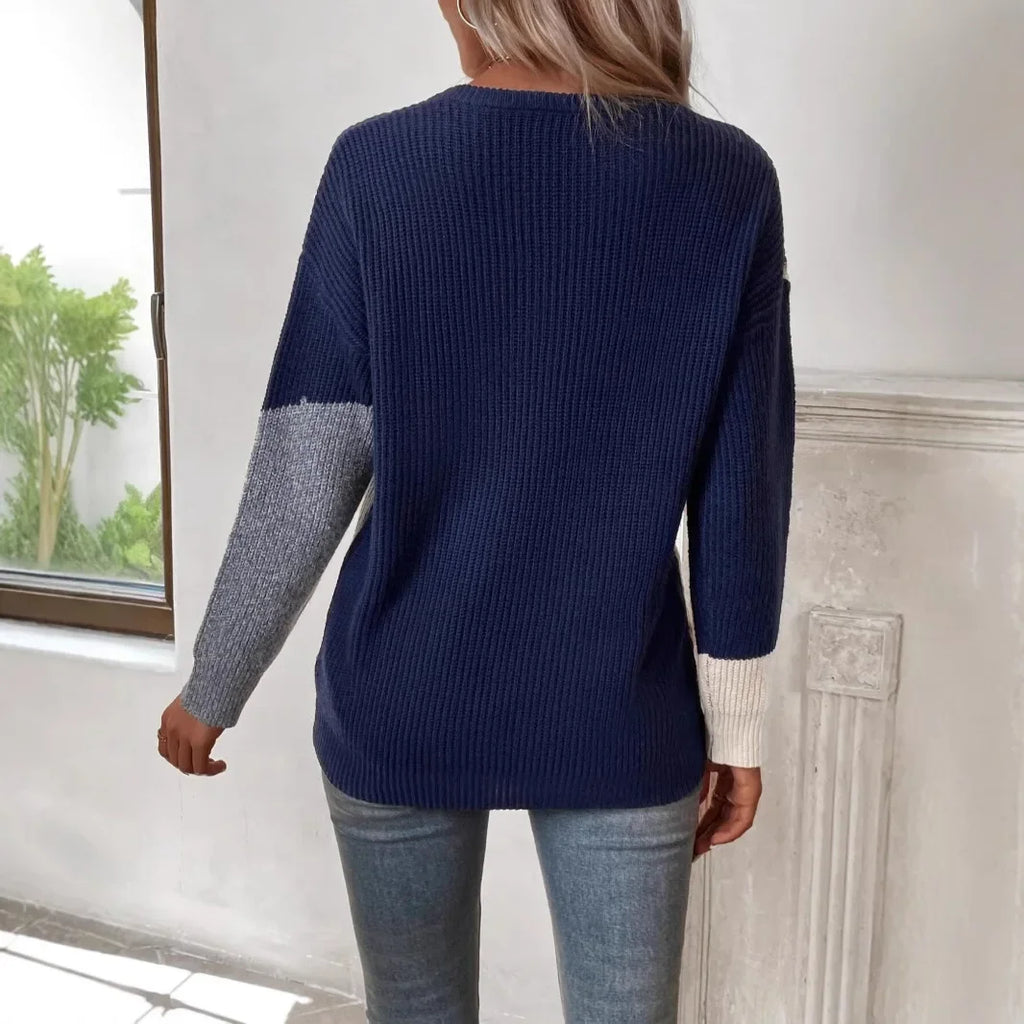 Camille | Colorblock Knit Sweater