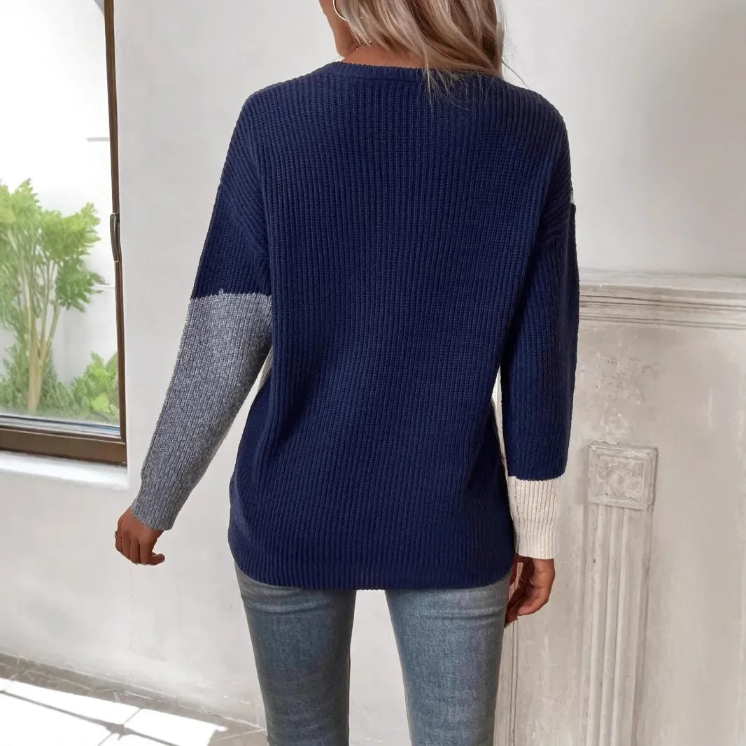 Camille | Colorblock Knit Sweater