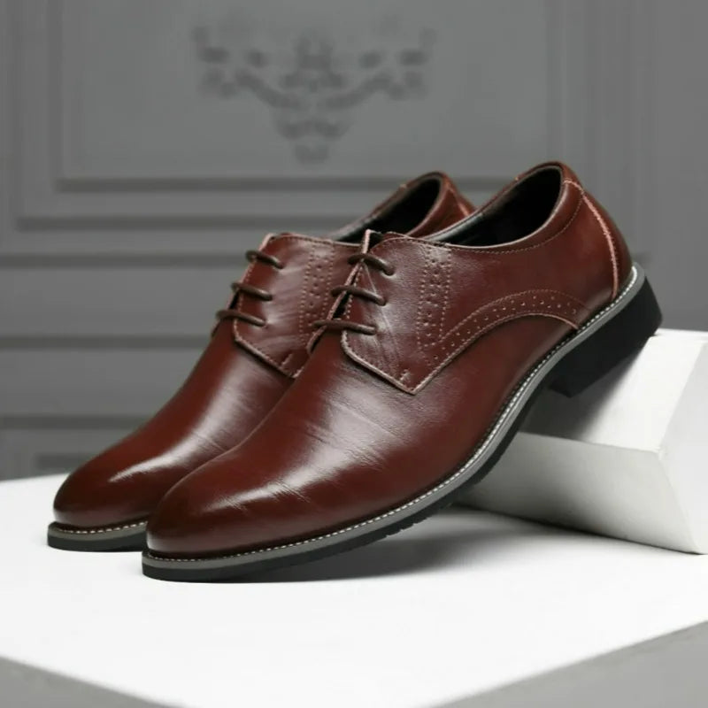 Harrington Polished Leather Derbys