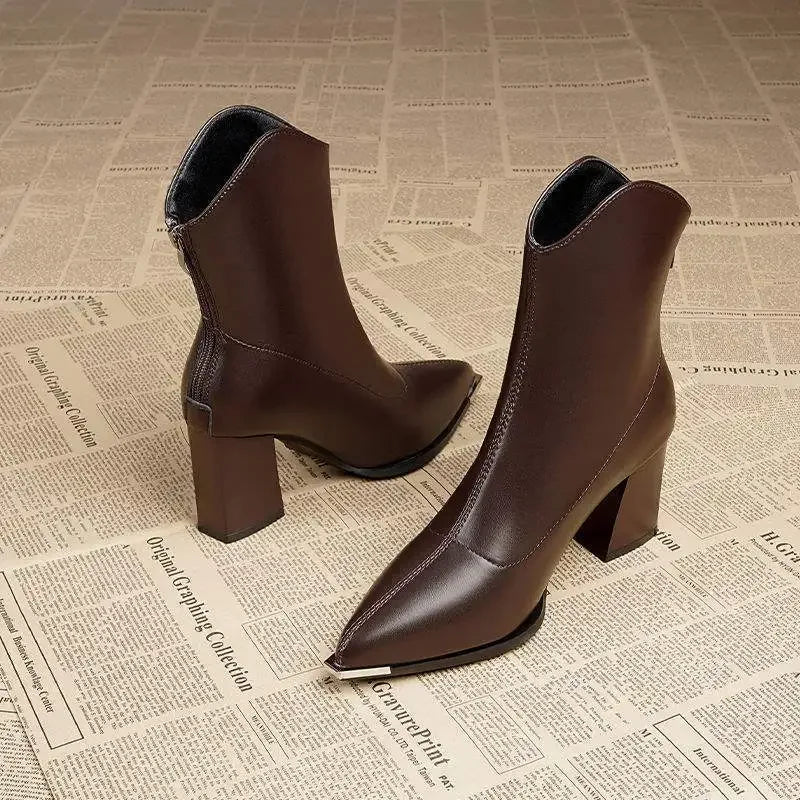 Diane | Pointed Toe Ankle Boots