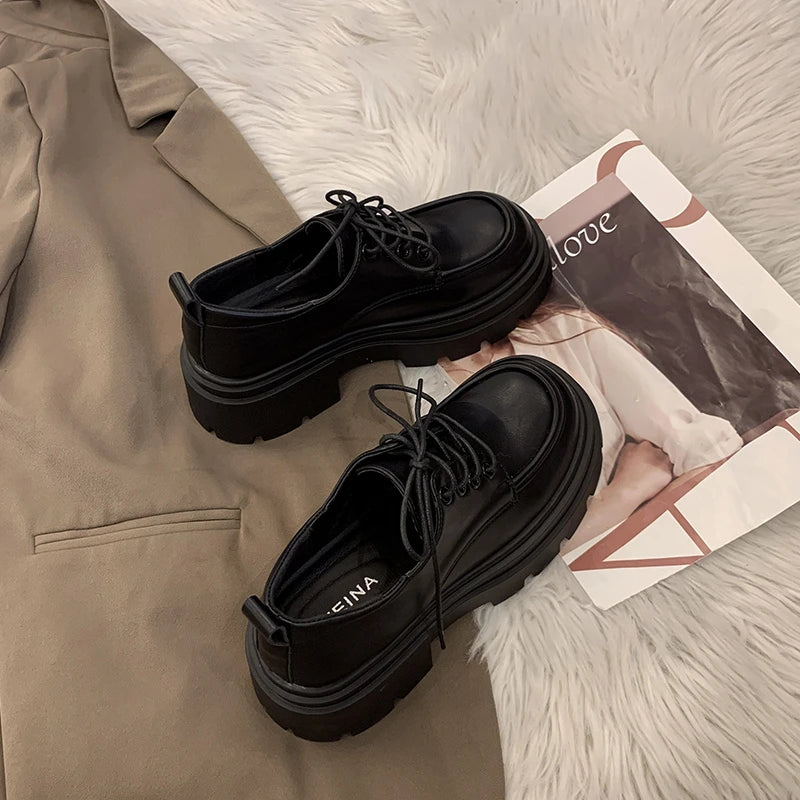 Rebecca | Chunky Leather Derbys