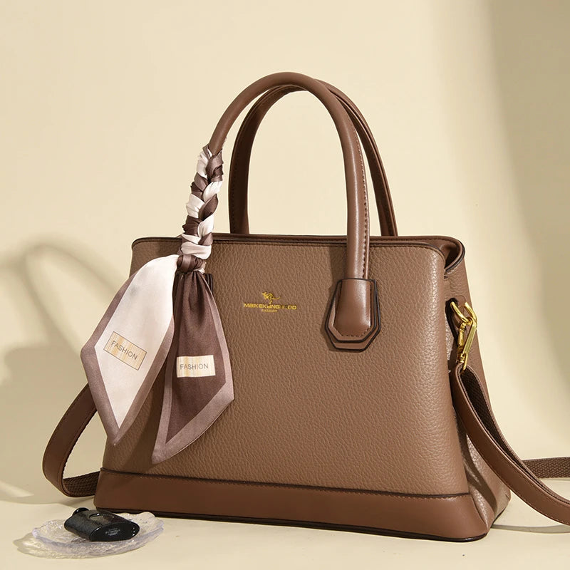 Aster & Wolfe x Eden Studios | Sloane Two-Tone Leather Tote