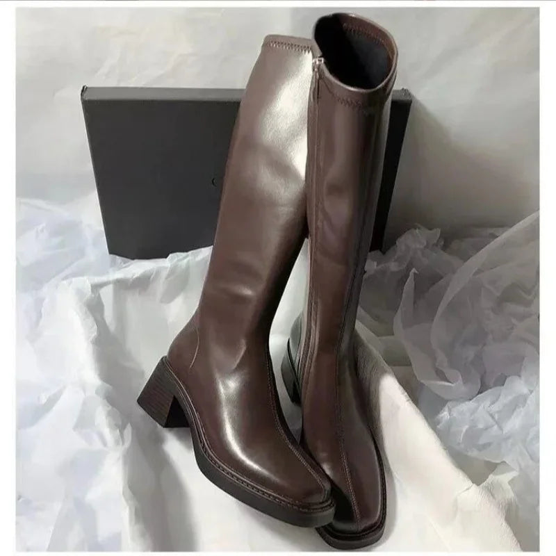 Mara | High-Rise Leather Boots