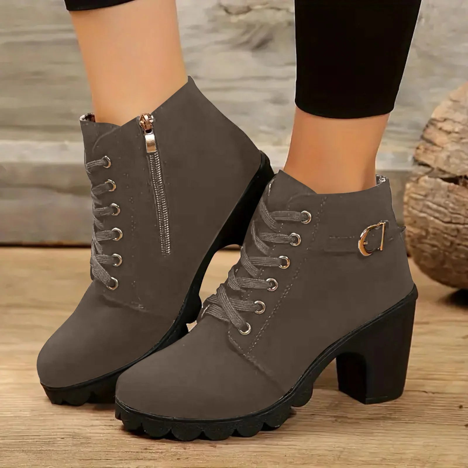 Clara | Lace-Up Ankle Boots
