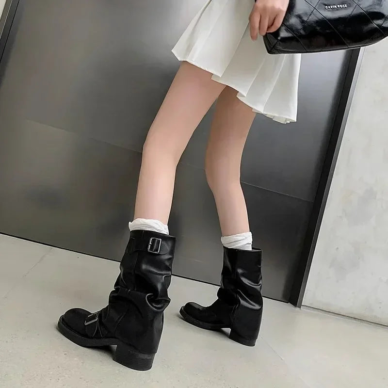 Emery Buckle Slouch Boots
