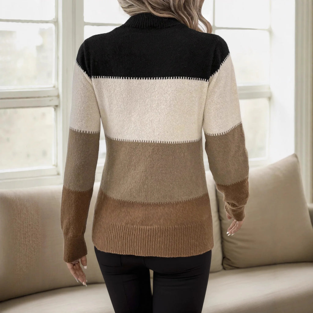 Melissa | Colourblock Knit Sweater
