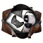 Preston Embossed Leather Weekender Bag