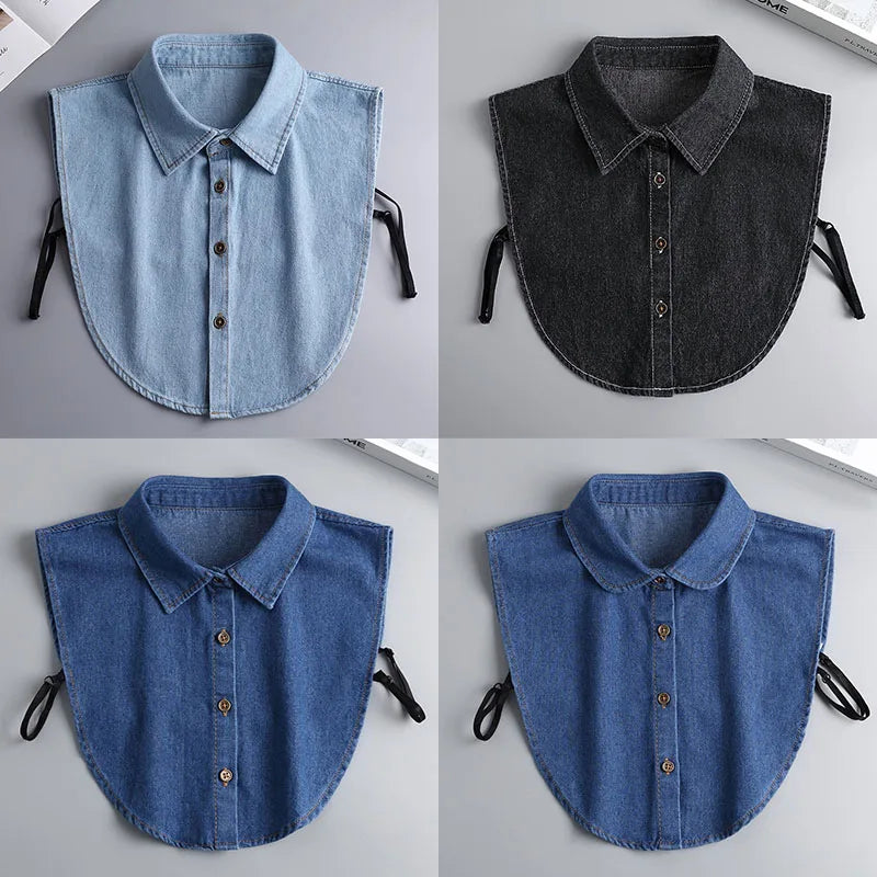 Aster & Wolfe Denim Detachable Collar