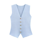 Sera | Knit Button Vest