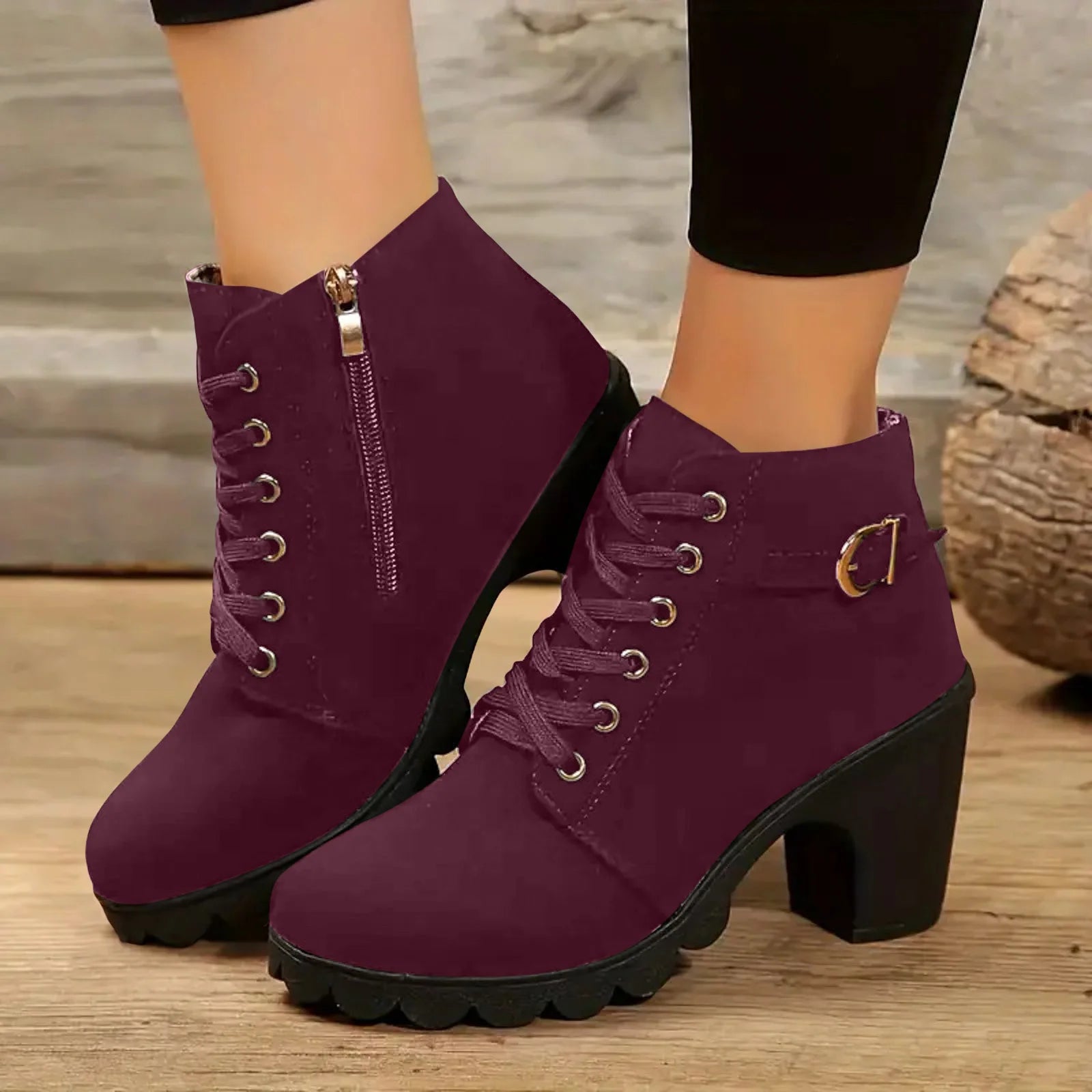 Clara | Lace-Up Ankle Boots