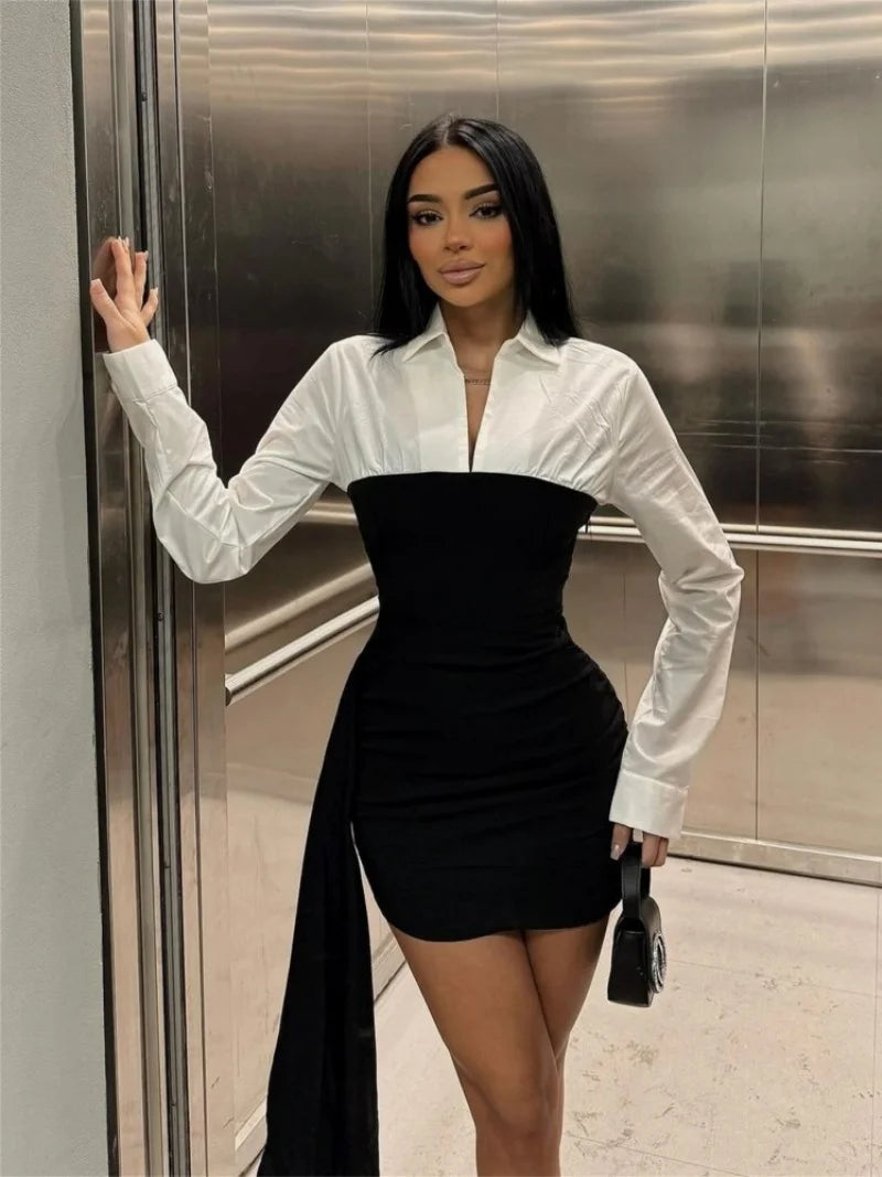 Vivienne | Contrast Mini Dress