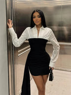 Vivienne | Contrast Mini Dress