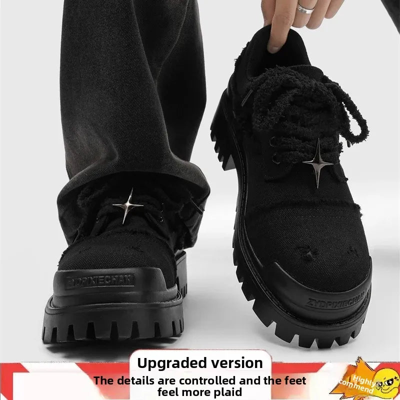 Orion Distressed Canvas Lug Shoes