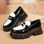 Liora | Two-Tone Platform Loafers