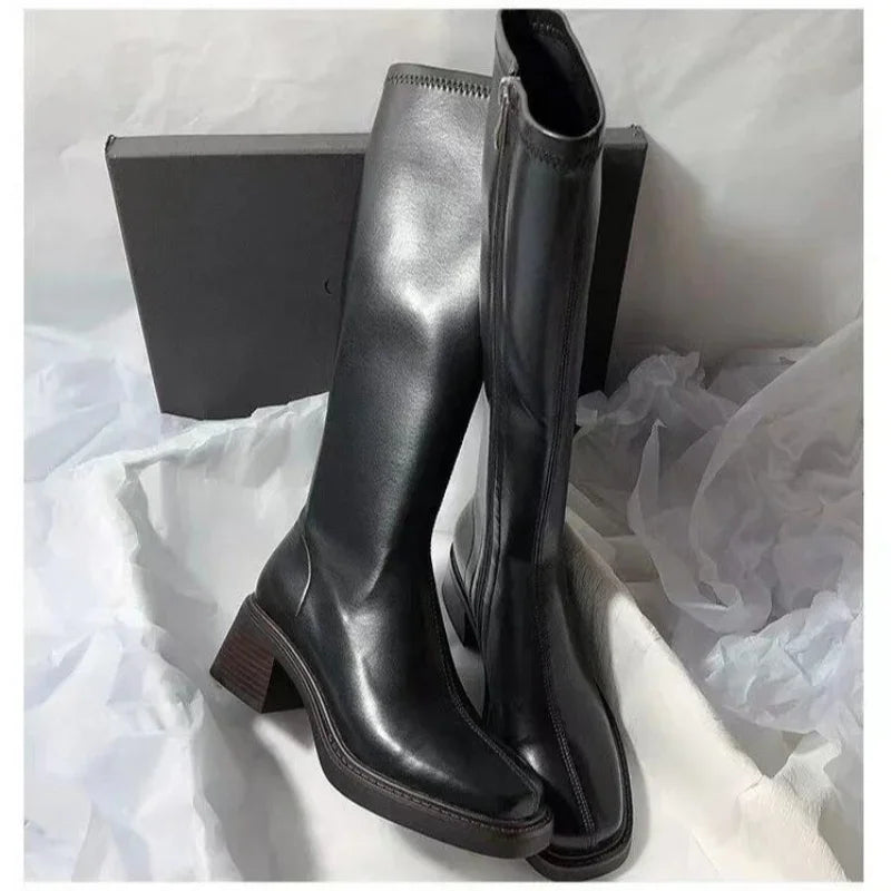 Mara | High-Rise Leather Boots