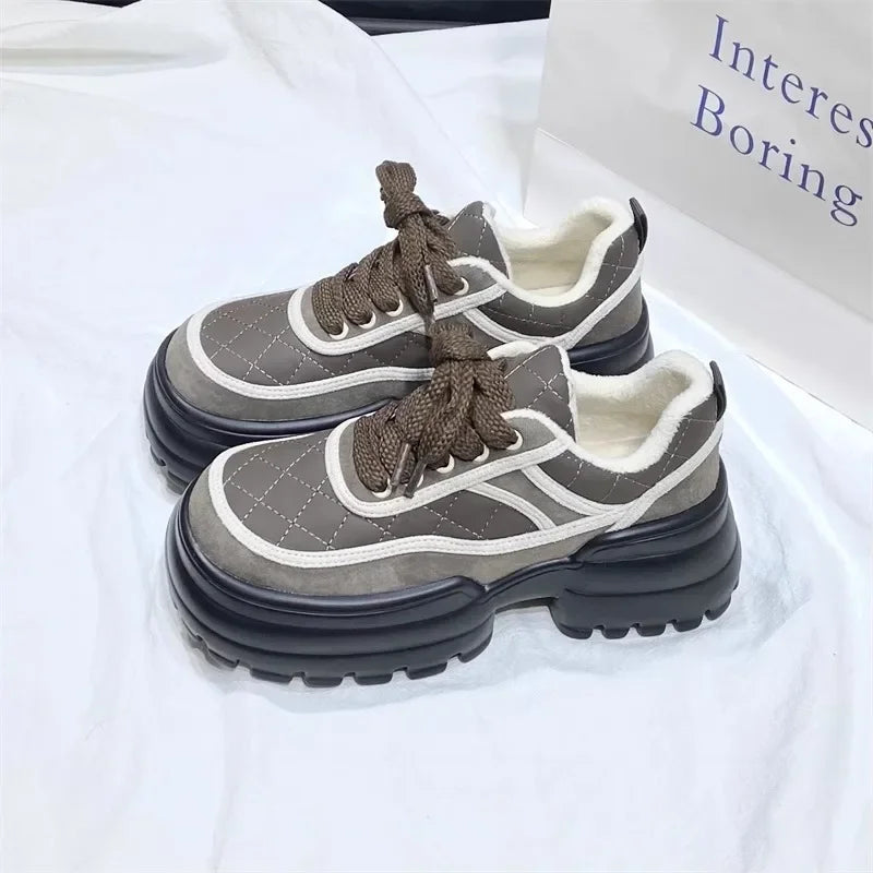 Luna | Quilted Platform Sneakers