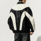 Nico | Panelled Leather Jacket