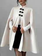 Elise | Wool-Blend Cape Coat
