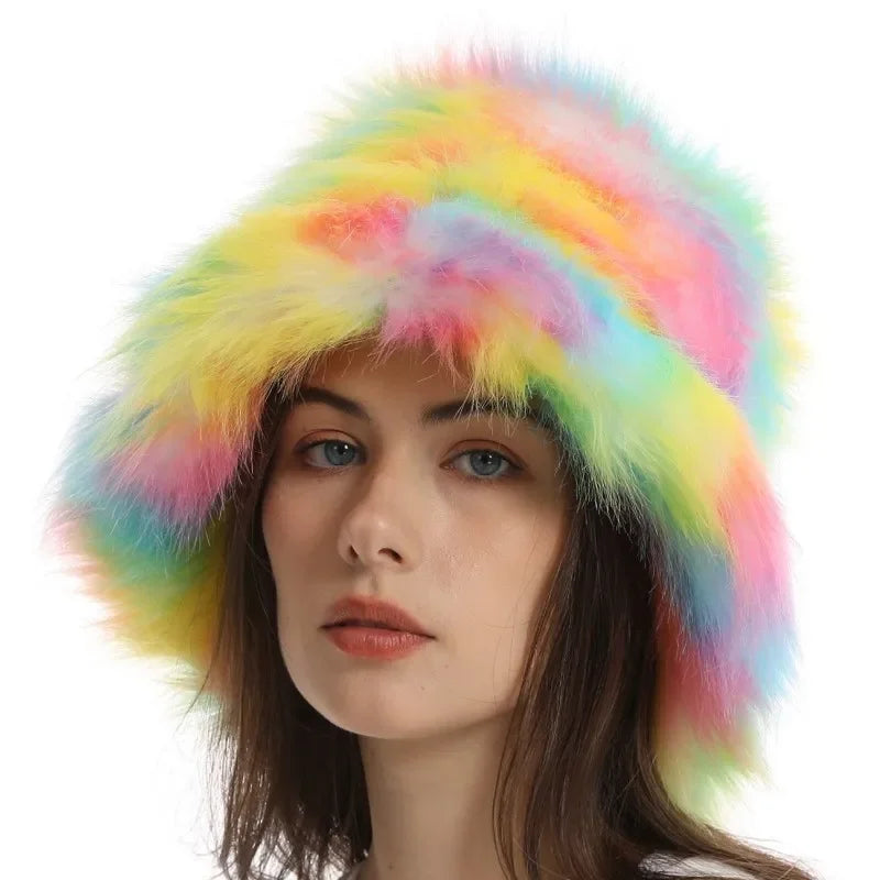 Vivienne |  Faux Fur Bucket Hat
