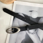 Noelle Oval Buckle Belt