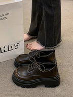 Rebecca | Chunky Leather Derbys