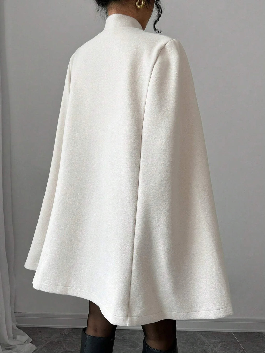 Elise | Wool-Blend Cape Coat