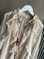 Julia | Ruffled Silk Blouse