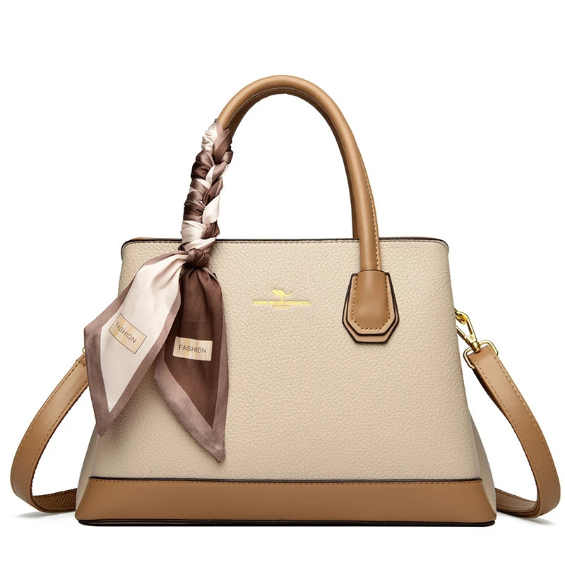 Aster & Wolfe x Eden Studios | Sloane Two-Tone Leather Tote