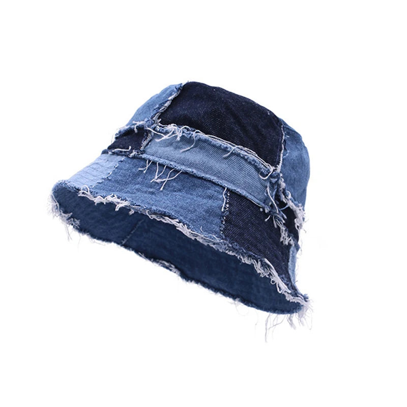 Mercer Patchwork Denim Bucket Hat