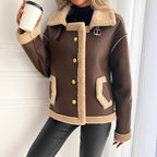 Alara | Elegant Faux Fur-Lined Coat