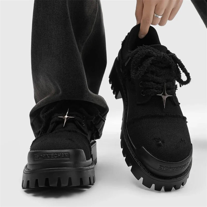 Orion Distressed Canvas Lug Shoes