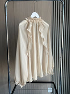 Julia | Ruffled Silk Blouse