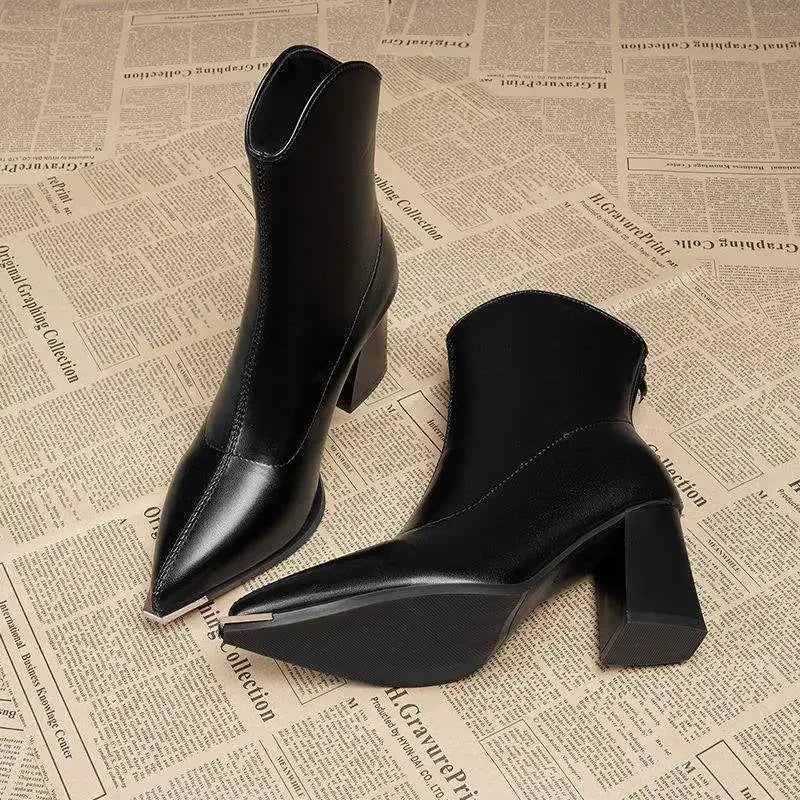 Diane | Pointed Toe Ankle Boots