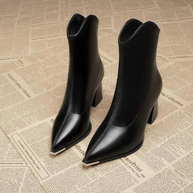 Diane | Pointed Toe Ankle Boots