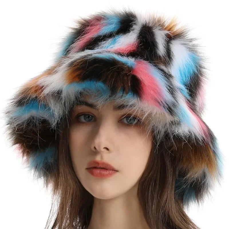 Vivienne |  Faux Fur Bucket Hat