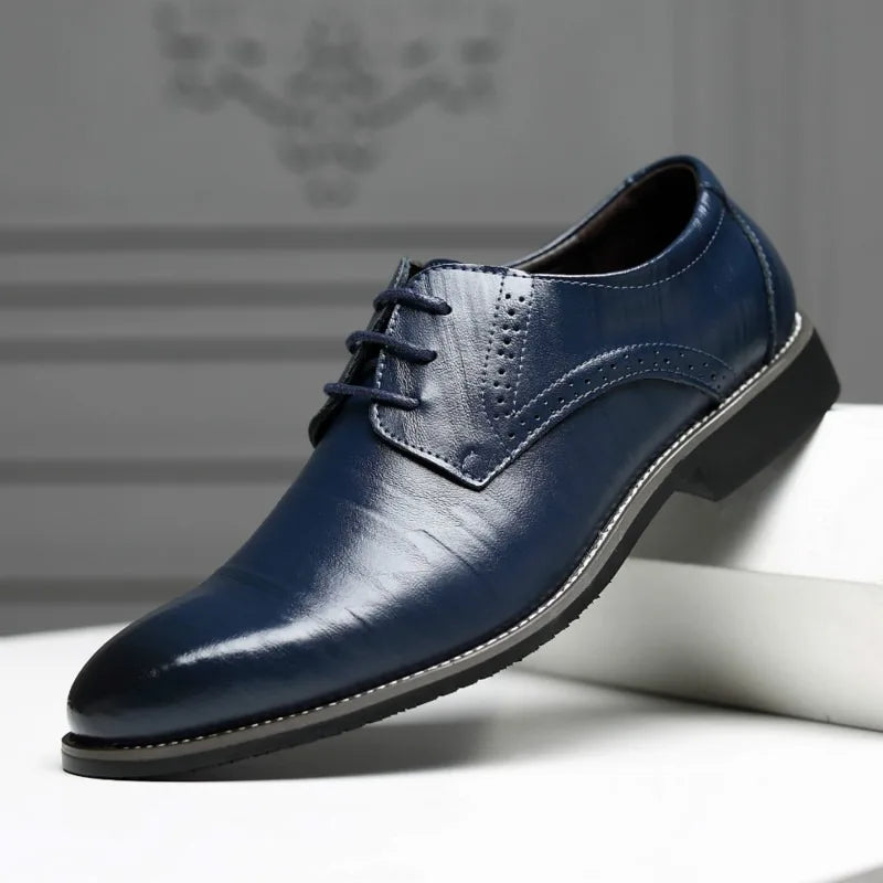 Harrington Polished Leather Derbys