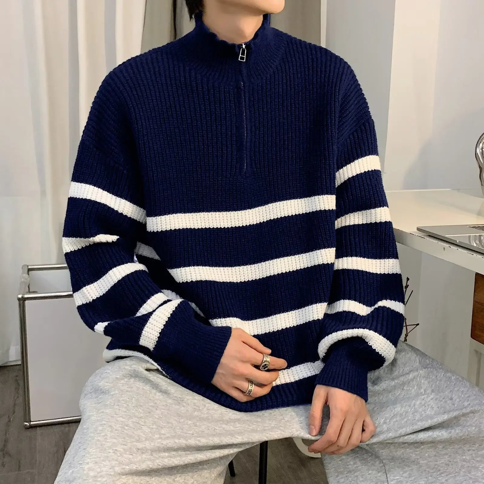 Marseille | Stripe Half-Zip