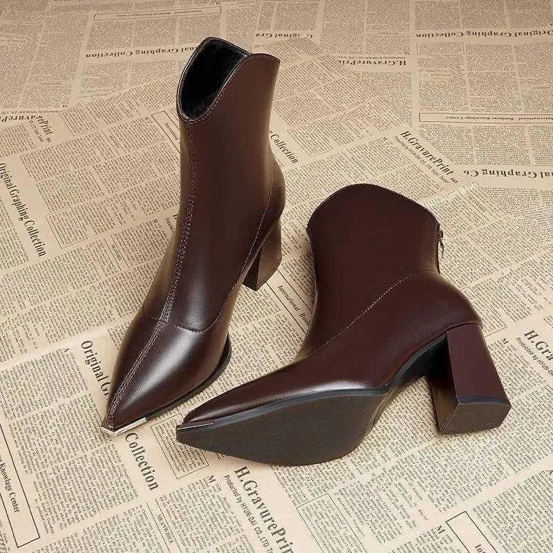 Diane | Pointed Toe Ankle Boots