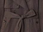 Freya | Lapel Coat with Maillard Belt