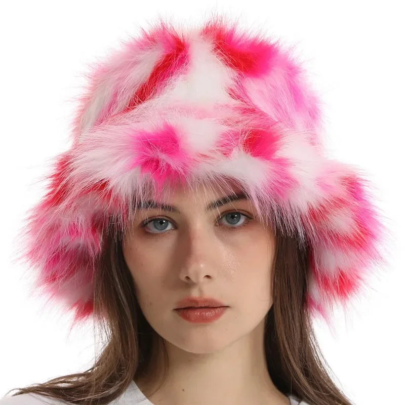 Vivienne |  Faux Fur Bucket Hat