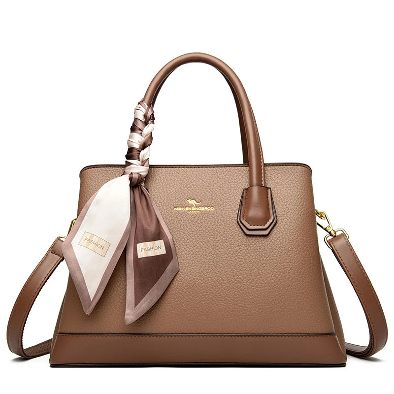 Aster & Wolfe x Eden Studios | Sloane Two-Tone Leather Tote