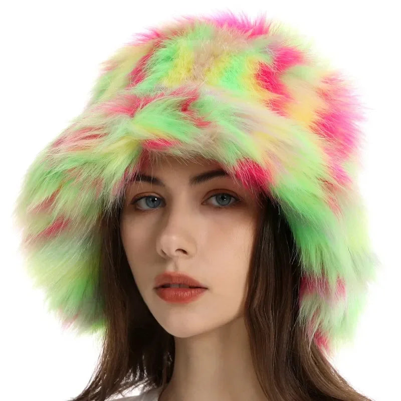 Vivienne |  Faux Fur Bucket Hat
